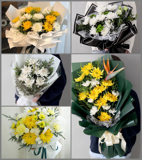 广西崇左龙州县下冻镇白事花束代送